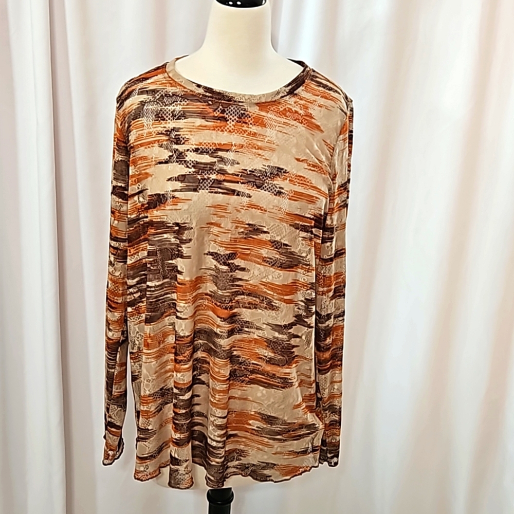 New Logo Layers stretch Tunic W lettuce edge sleeves